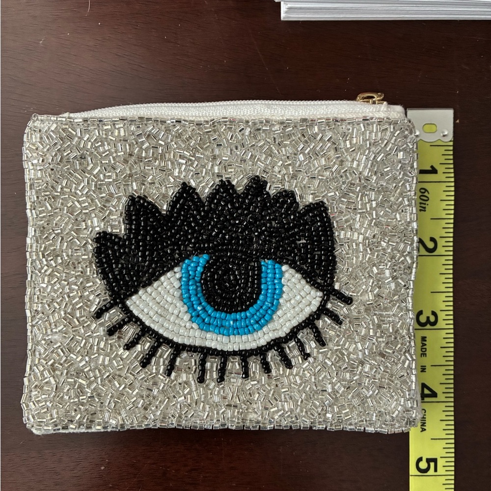 Beaded Eye Design Key/Card/Coin Bag - Picture 5 of 5